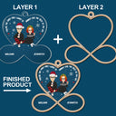 Christmas Couple You're The Only One - Gift For Couples - Personalized 2-Layered Mix Ornament