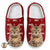 Custom Photo Pet Name - Gift For Pet Lovers - Personalized Fluffy Slippers