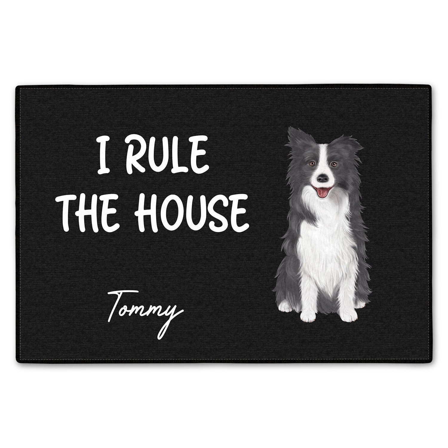 Custom Photo Clip Art Custom Name - Gift For Pet Lovers - Personalized Doormat