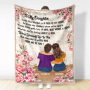 A Piece Of My Heart - Gift For Mother Daughter - Personalized Fleece Blanket, Sherpa Blanket