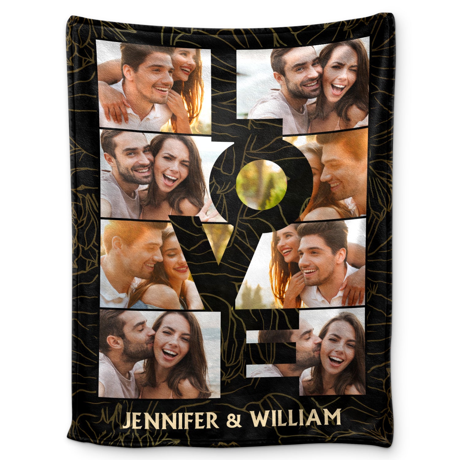 Custom Photo Love Couple - Gift For Couples - Personalized Fleece Blanket, Sherpa Blanket