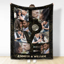 Custom Photo Love Couple - Gift For Couples - Personalized Fleece Blanket, Sherpa Blanket