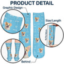 Custom Photo Pet Name - Gift For Pet Lovers - Personalized Socks