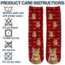 Custom Photo Pet Name - Gift For Pet Lovers - Personalized Socks
