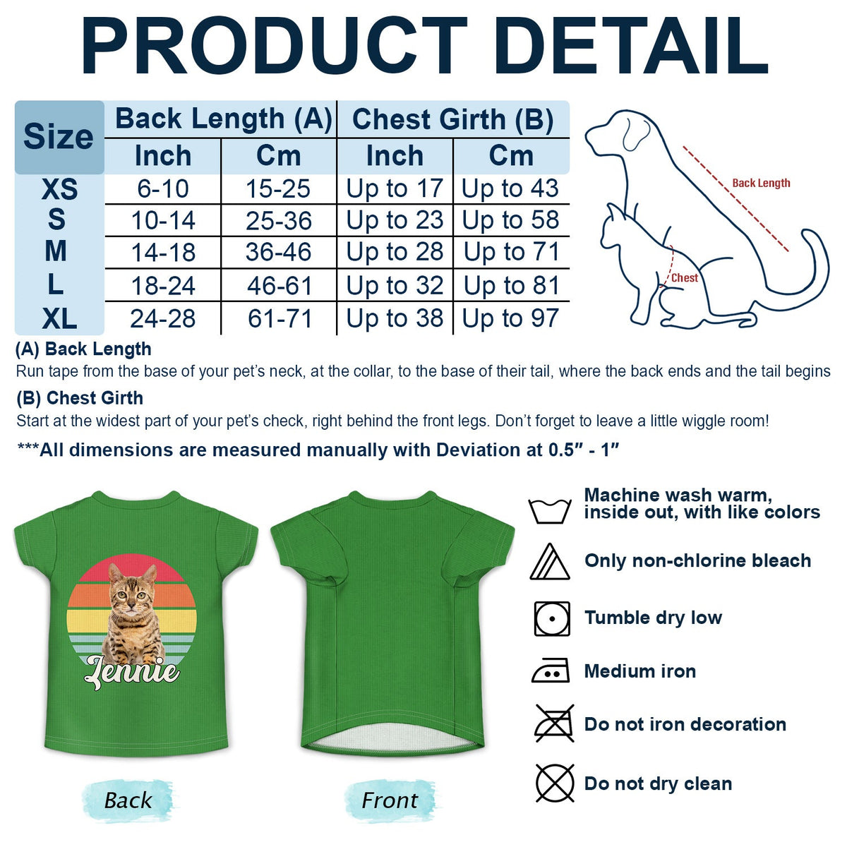 Custom Photo Dog Cat Retro - Gift For Pet Lovers - Personalized Pet Shirt