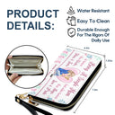 Mother Twice The Works - Gift For Single Mom - Personalized Leather Long Wallet