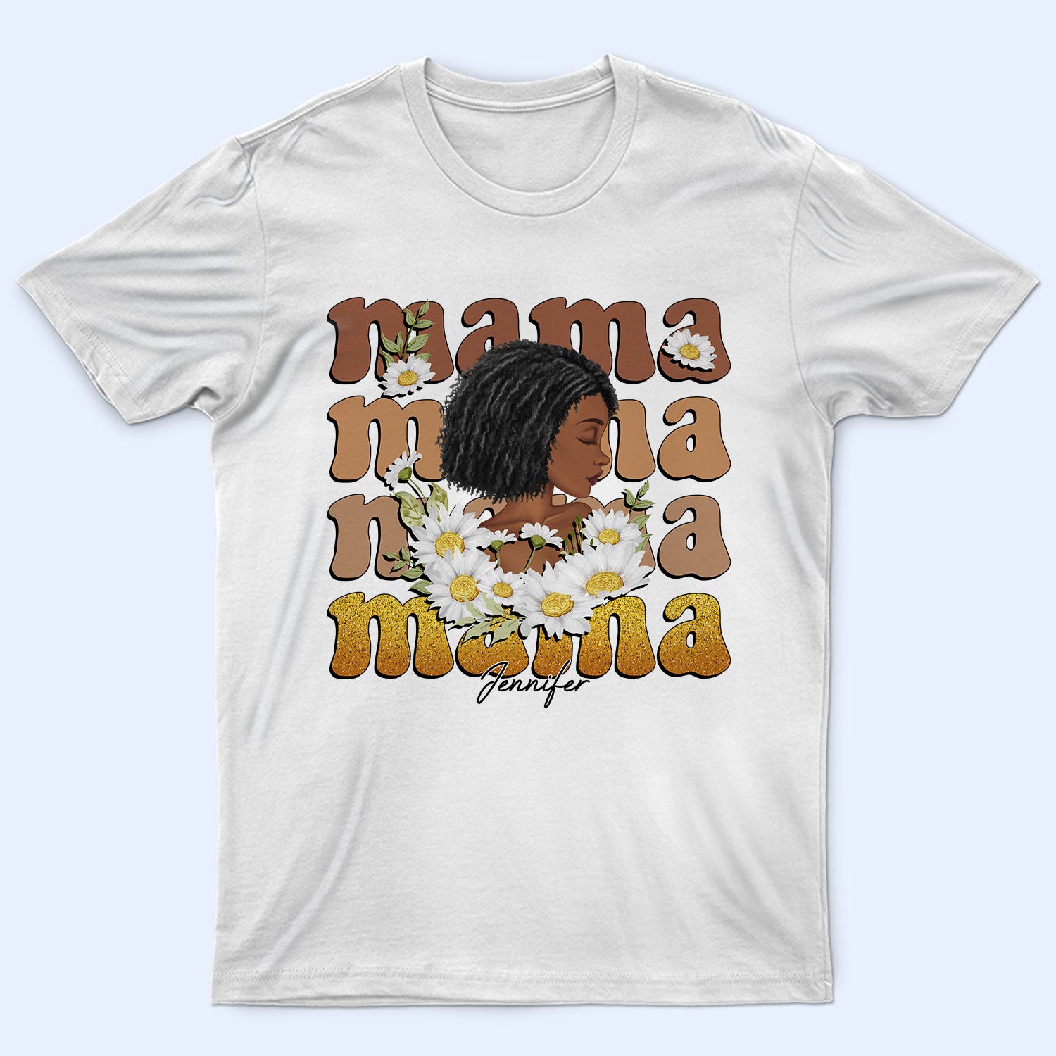 Black Mama - Gift For Mother - Personalized T Shirt