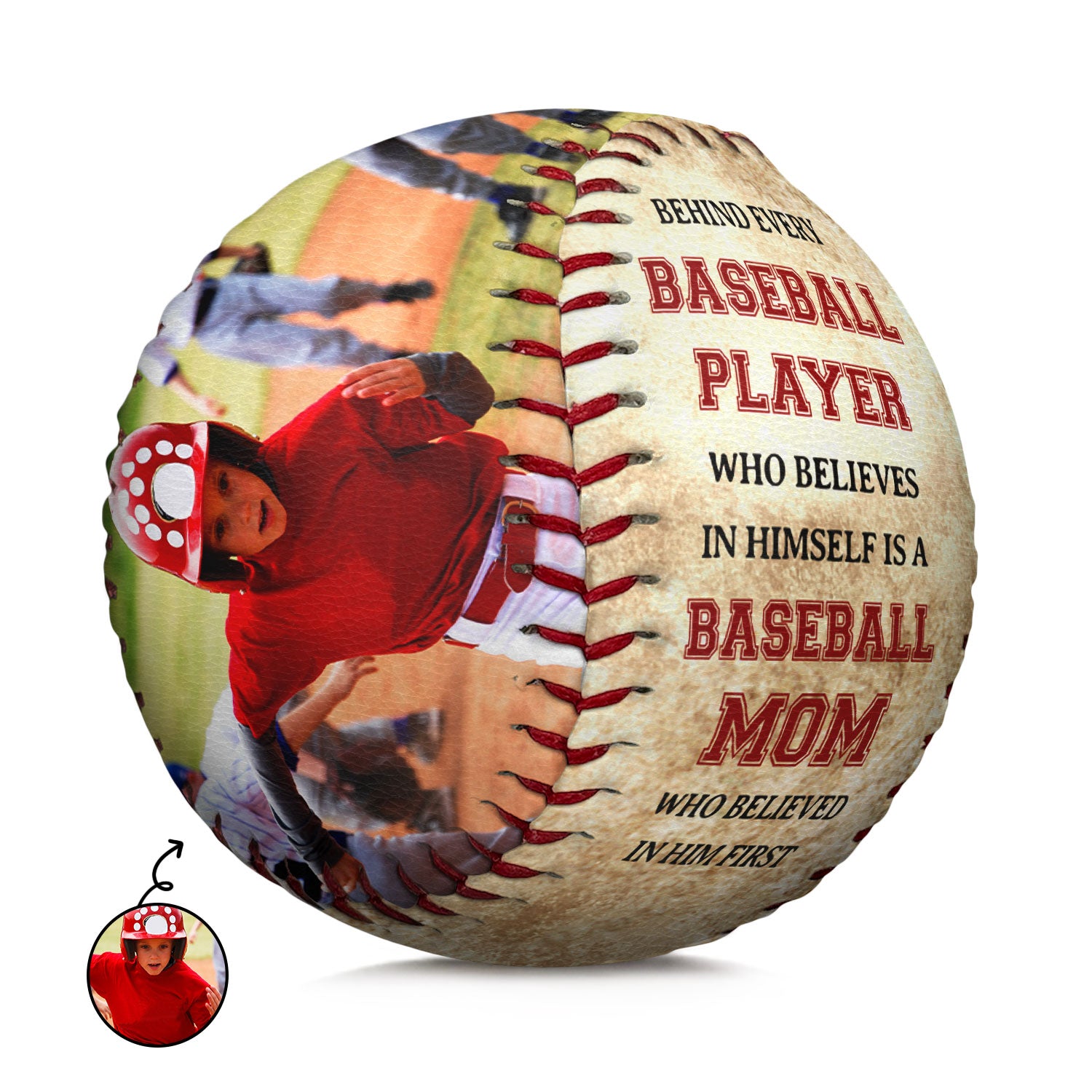 Custom Photo Behind Every Baseball Player - Gift For Baseball Players - Personalized Baseball, Softball