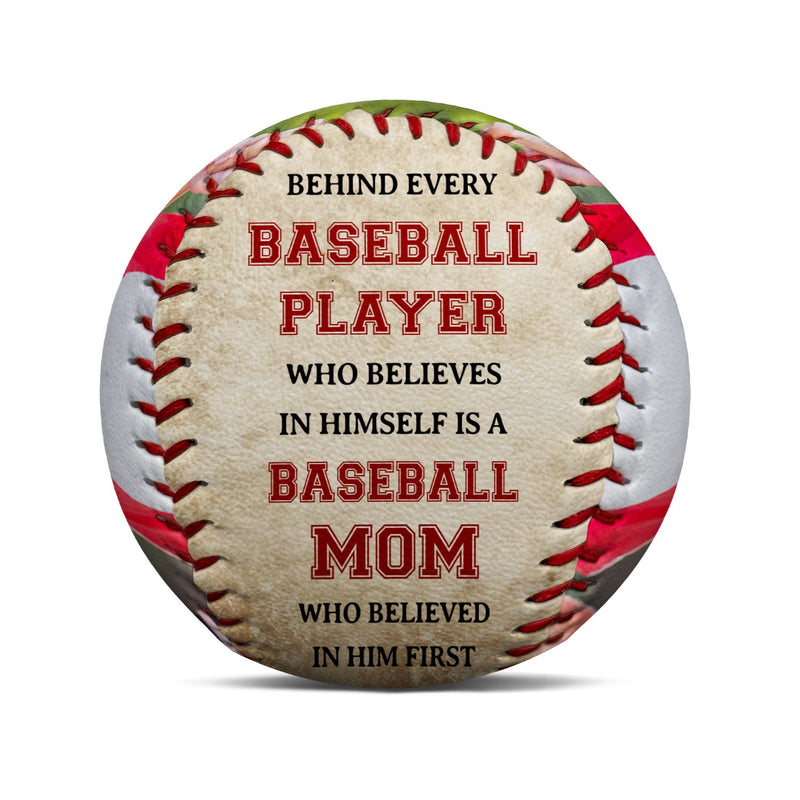 Custom Photo Behind Every Baseball Player - Gift For Baseball Players - Personalized Baseball, Softball