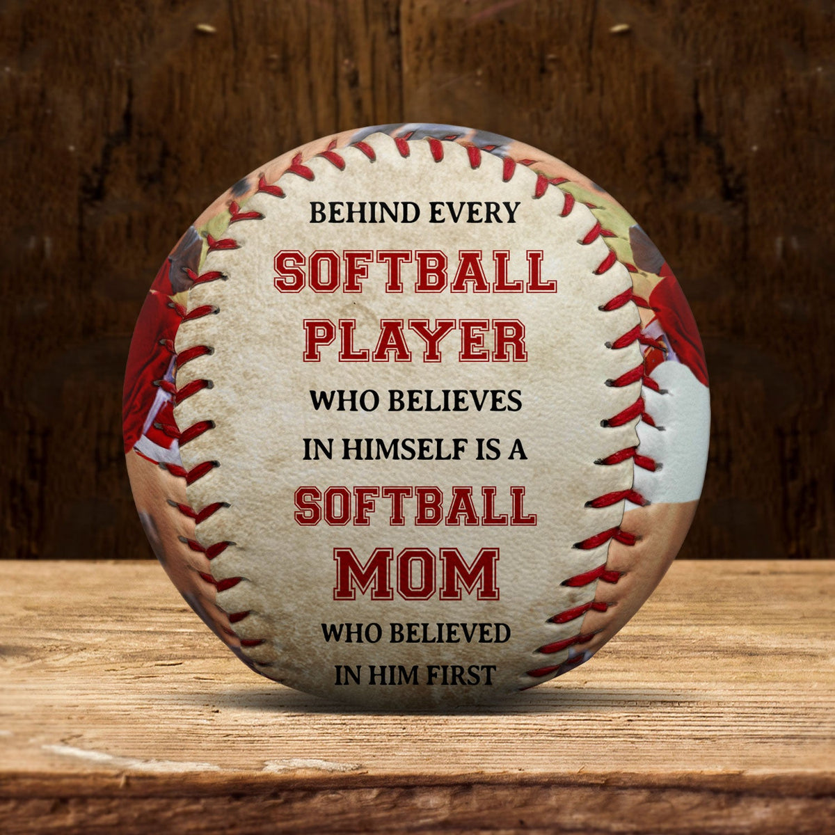 Photo personnalisée derrière chaque joueur de baseball - Cadeau pour joueurs de baseball - Baseball et softball personnalisés