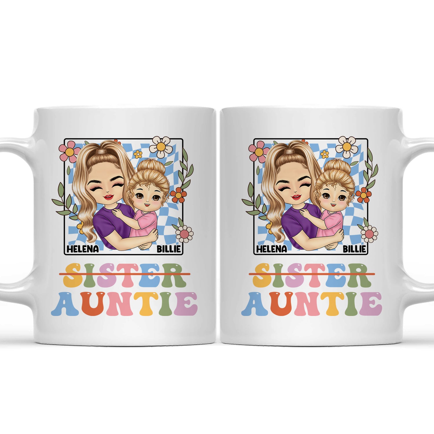 Sister Auntie - Gift For Aunt - Personalized Mug
