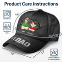 Flat Art #1 Dad - Gift For Dad - Personalized Classic Cap