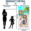 The Legend Has Retired - Retirement Gift For Dad And Grandpa - Personalized Beach Towel