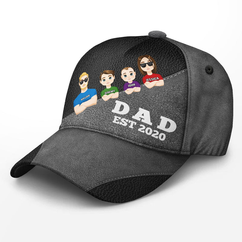 Flat Art Dad EST - Personalized Classic Cap