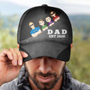 Flat Art Dad EST - Personalized Classic Cap