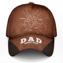 Hand Punch Line Sketch Dad Since - Personalized Classic Cap