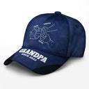 Hand Punch Line Sketch Dad Since - Personalized Classic Cap