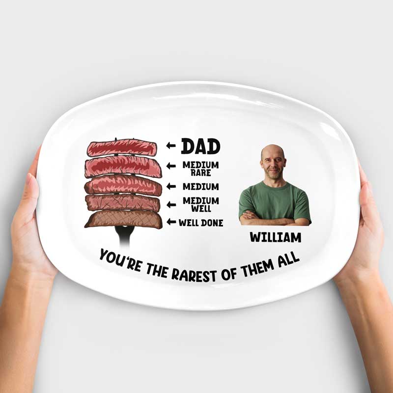 Custom Photo Dad You Are The Rarest - Personalized Plate