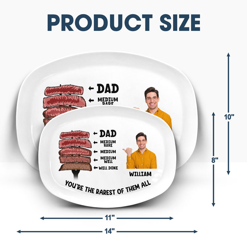 Custom Photo Dad You Are The Rarest - Personalized Plate