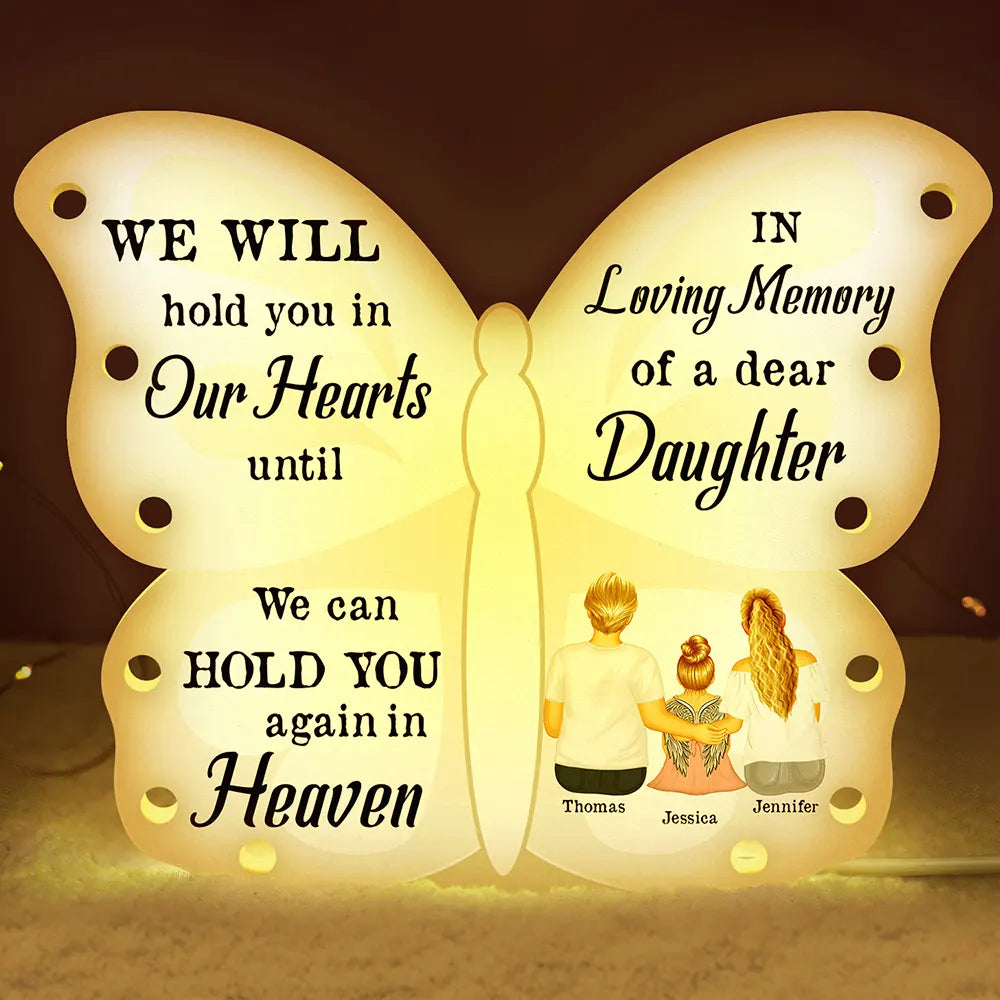 Until I Can Hold You Again Daughter - Personalized Custom Shaped Light Box