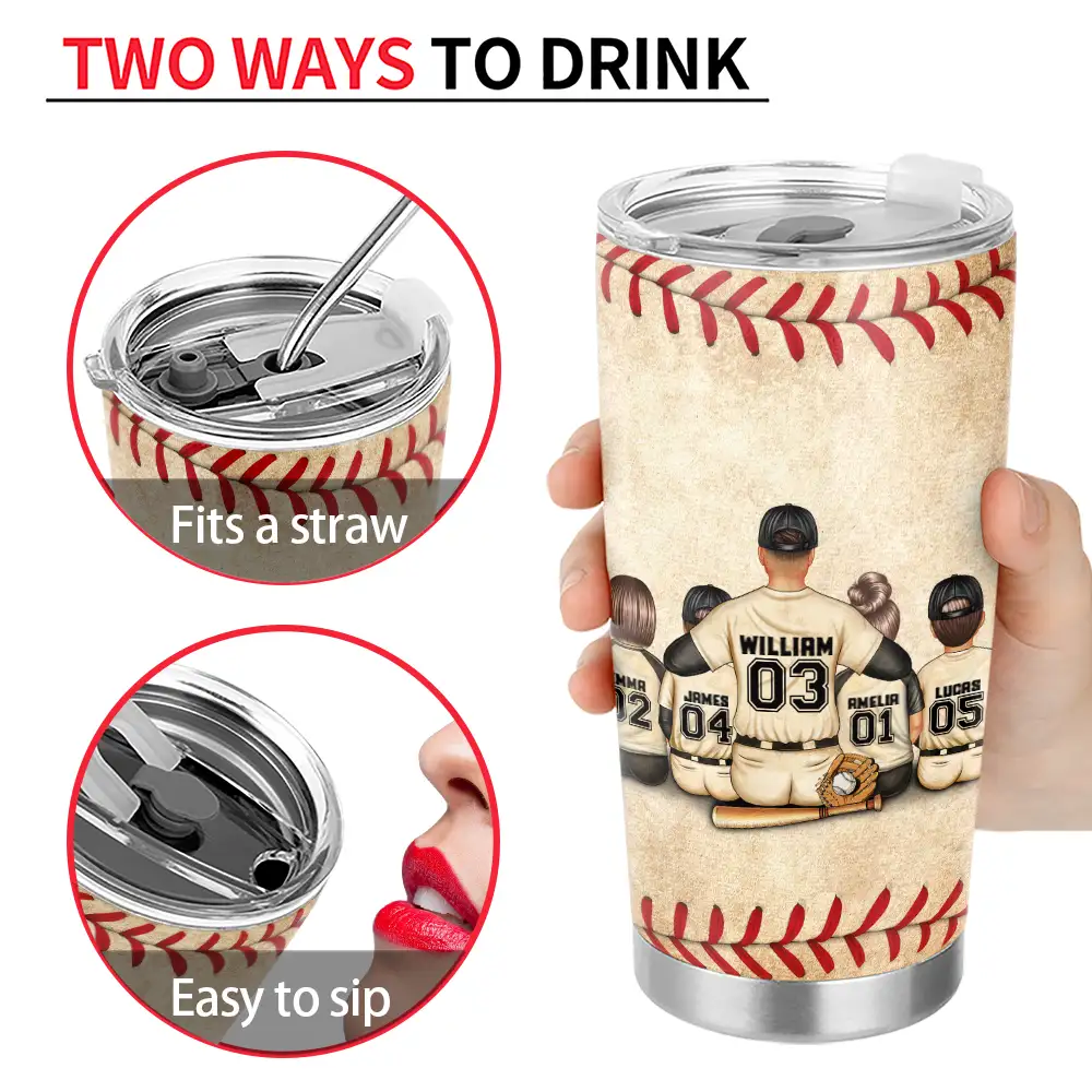 Nous avons frappé un coup de circuit en vous marquant comme notre père - Gobelet personnalisé