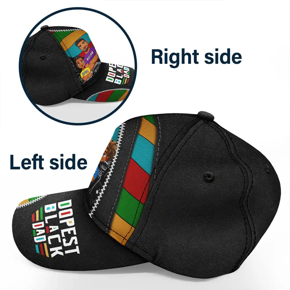 Dopest Black Dad - Personalized Classic Cap