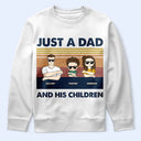 Just A Dad And His Girl Fist Punch - Personalized T Shirt