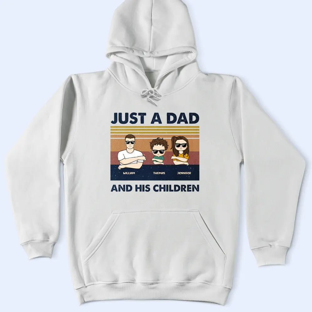 Just A Dad And His Girl Fist Punch - Personalized T Shirt