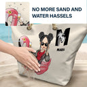 Girl On Float Monogram - Personalized Beach Bag