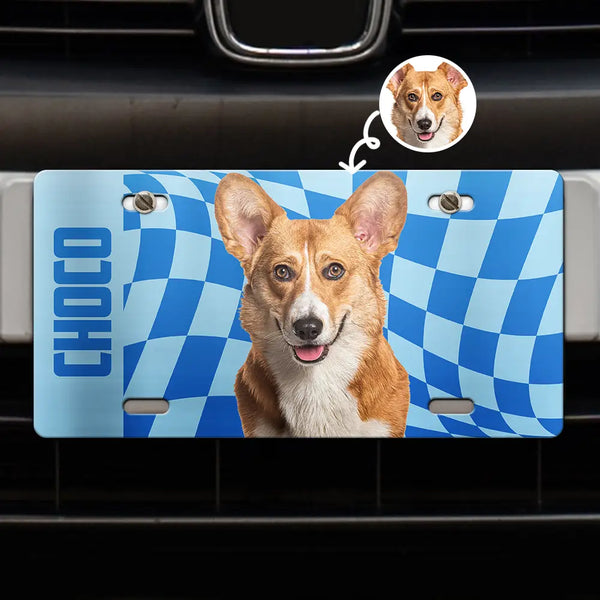 Corgi License Plate Frame