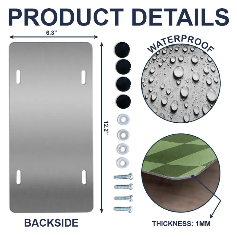 Custom Photo Dog Cat - Personalized License Plate