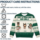 Christmas Just A Mom And Her Boy - Personalized Unisex Ugly Sweater