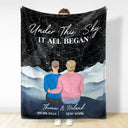 Star Map It All Began - Personalized Fleece Blanket, Sherpa Blanket