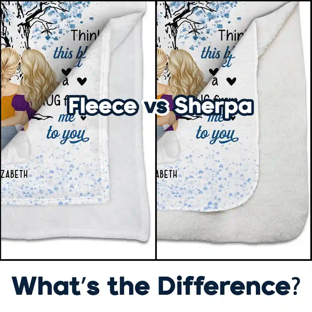 Gift For Bestie - To My Bestie Grow An Old Friend - Personalized Fleece Blanket, Sherpa Blanket