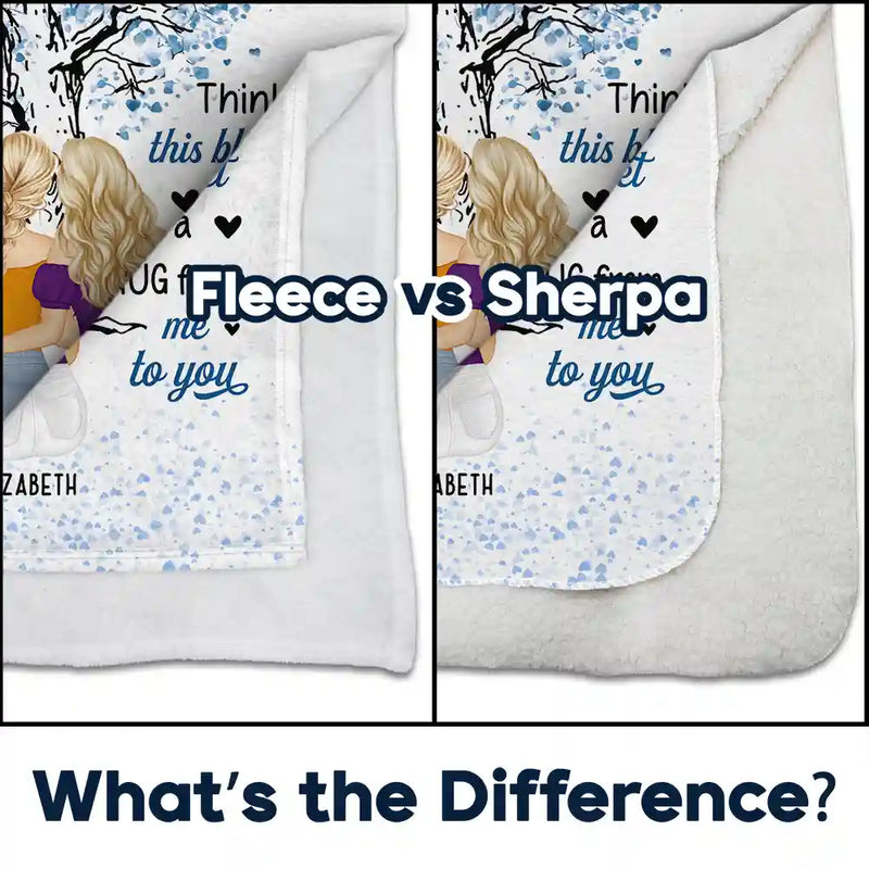Gift For Bestie - To My Bestie Grow An Old Friend - Personalized Fleece Blanket, Sherpa Blanket