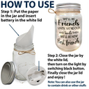 Gift For Bestie - Bestie Our Memories Are Countless Our Friendship Is Endless - Personalized Mason Jar Light