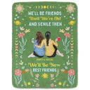 Gift For Sibling, Gift For Sisters - Our Memories Are Countless Our Friendship Is Endless - Personalized Fleece Blanket, Sherpa Blanket