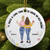 Gift For Bestie - It Takes A Long Time To Grow An Old Friend - Personalized Circle Ceramic Ornament