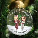 Gift For Bestie - Christmas Bestie We May Be Growing Older - Personalized Circle Glass Ornament
