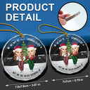 Gift For Bestie - Christmas Bestie We May Be Growing Older - Personalized Circle Glass Ornament