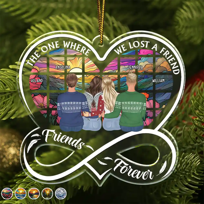 Memorial, Gift For Bestie - Where We Lost A Friend - Personalized Custom Shaped Acrylic Ornament