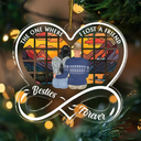 Memorial, Gift For Bestie - Where We Lost A Friend - Personalized Custom Shaped Acrylic Ornament