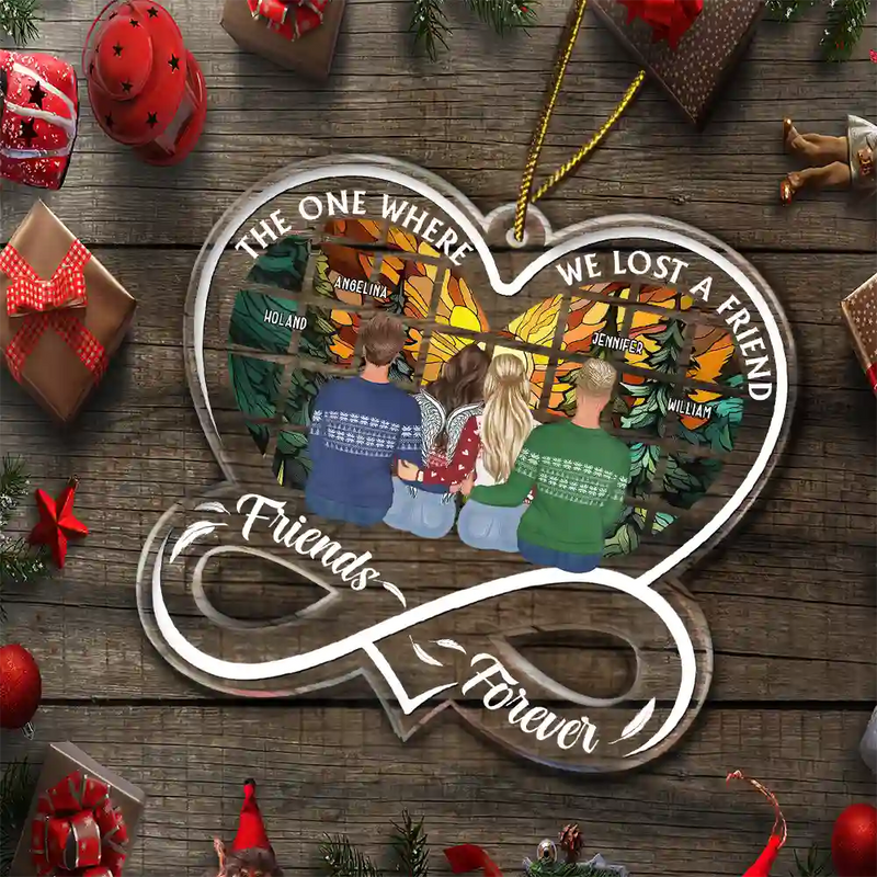Memorial, Gift For Bestie - Where We Lost A Friend - Personalized Custom Shaped Acrylic Ornament
