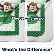 Gift For Couples,Pet Couple,Cat Lovers,Dog Lovers,Happy - This Is Our Cuddling Blanket Pet Lovers - Personalized Fleece Blanket, Sherpa Blanket