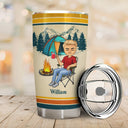 Just A Girl Who Loves Camping - Gift For Camping Lovers - Personalized Custom Tumbler