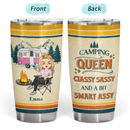 Just A Girl Who Loves Camping - Gift For Camping Lovers - Personalized Custom Tumbler