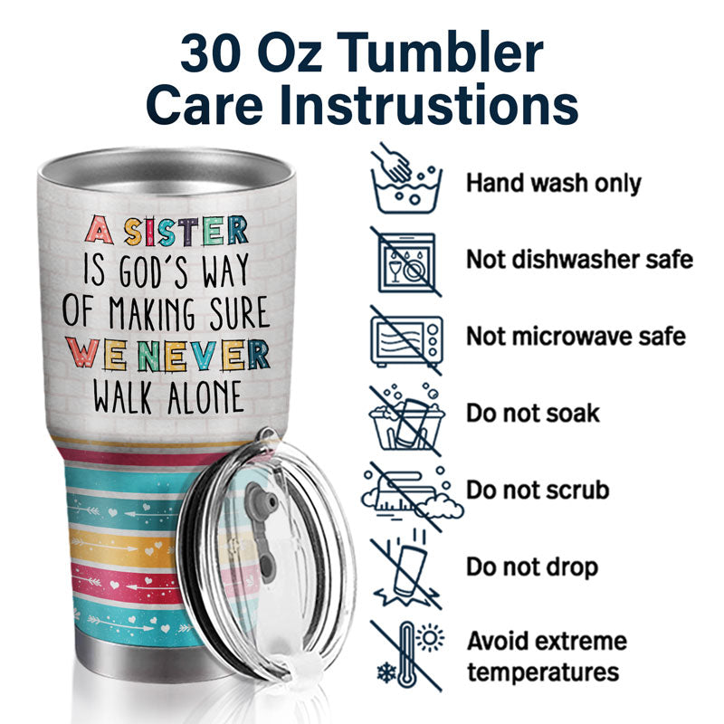 Chère sœur, merci d'être ma sœur - Cadeau pour sœurs - Gobelet personnalisé de 30 oz