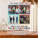 Custom Photo Here's To Another Year Of Bonding Over Alcohol - Gift For BFF And Best Friends - Personalized Custom Vertical Rectangle Acrylic Plaque
