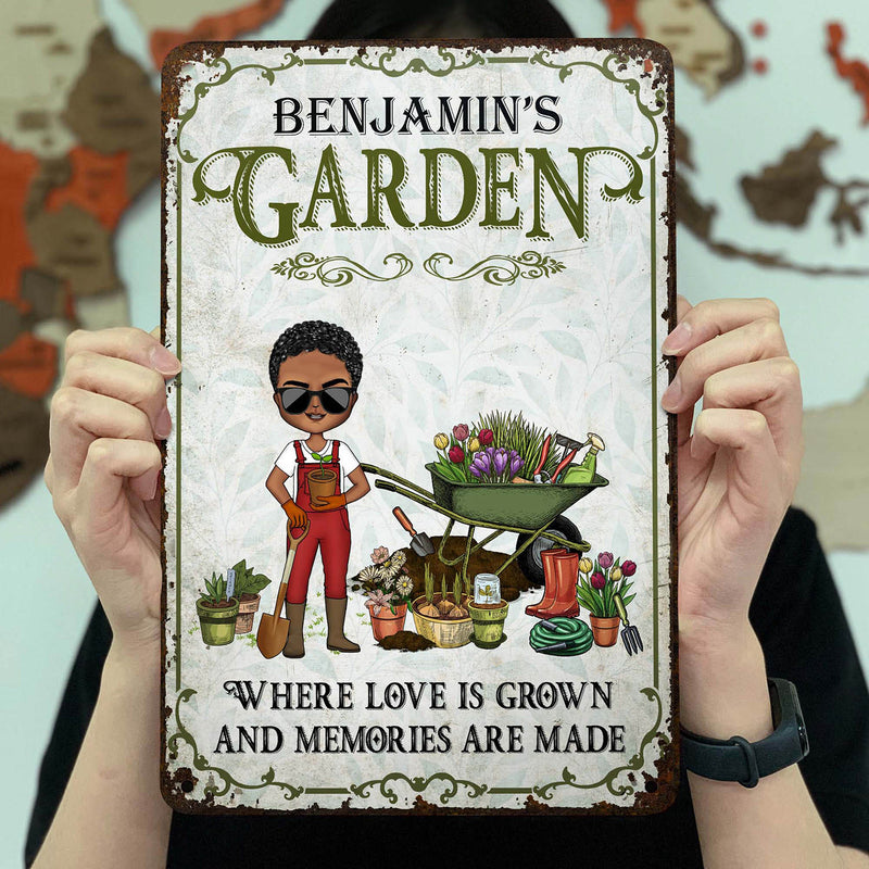 Where Love Is Grown And Memories Are Made - Birthday, Loving Gift For Yourself, Women, Men, Garden Lovers - Personalized Custom Classic Metal Signs