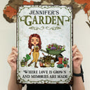 Where Love Is Grown And Memories Are Made - Birthday, Loving Gift For Yourself, Women, Men, Garden Lovers - Personalized Custom Classic Metal Signs